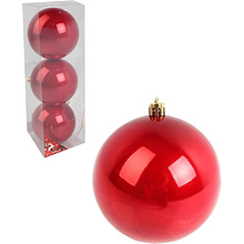 Шар елочный "Перламутр красный"