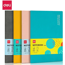 Блокнот "Deli", А5, 80 листов, линейка, розовый