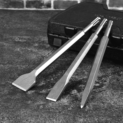 Зубило пиковое для перфоратора Deli YS EDH-YJZ014-E1, 14 x 250 мм, SDS-PLUS - 3