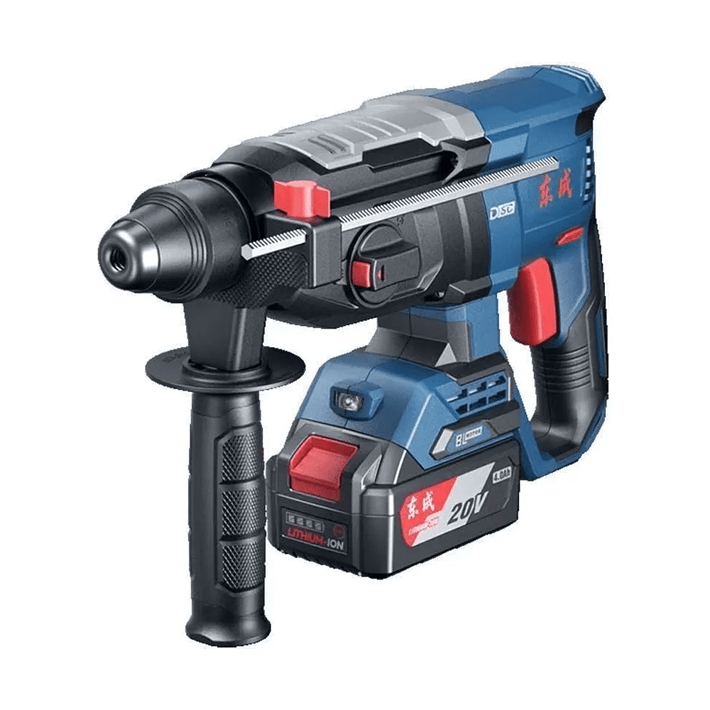 Перфоратор "DongCheng" аккумулятор, бесщеточный 20В, 600Вт, 3.1Дж,  аккум. 5.0Ач*2, з/у 2А, тип FK