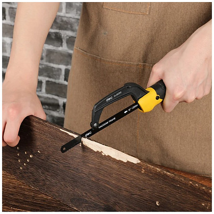 Ножовка-ручка по металлу Deli YS EDL353112, 250 мм, желтый, черный - 5