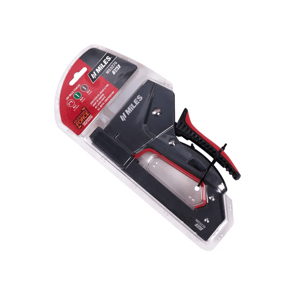 Степлер скобозабивной MILES "M53270/T" 3-в-1 - 4