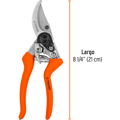 Секатор садовый Truper Т-45, 210 мм, SK5, оранжевый - 2