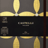 Блокнот Castelli Milano "Oro Circles", А5, 120 листов, линейка, серый, золотистый - 9