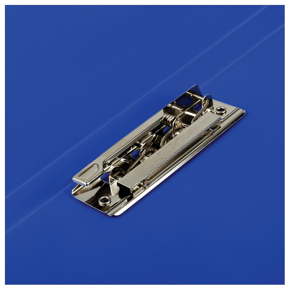 Папка "Стандарт" с 2-мя зажимами, пластик, синий - 5