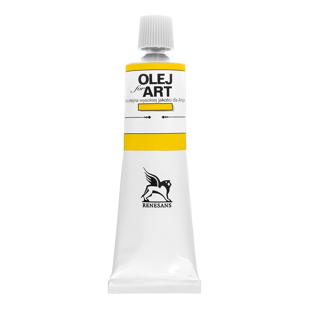 Краски масляные Renesans "Oils for art", 08 ультрамарин желтый, 60 мл, туба