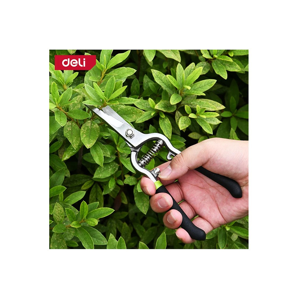 Ножницы садовые Deli GS EDL580123, 200 мм., черный, зеленый - 2
