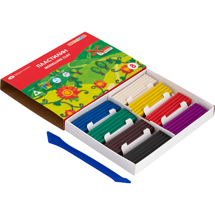 Пластилин "Цветик", 8 цветов  - 3