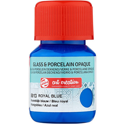 Краски декоративные "GLASS&PORCELAIN OPAQUE", 30 мл, 5013 королевский синий