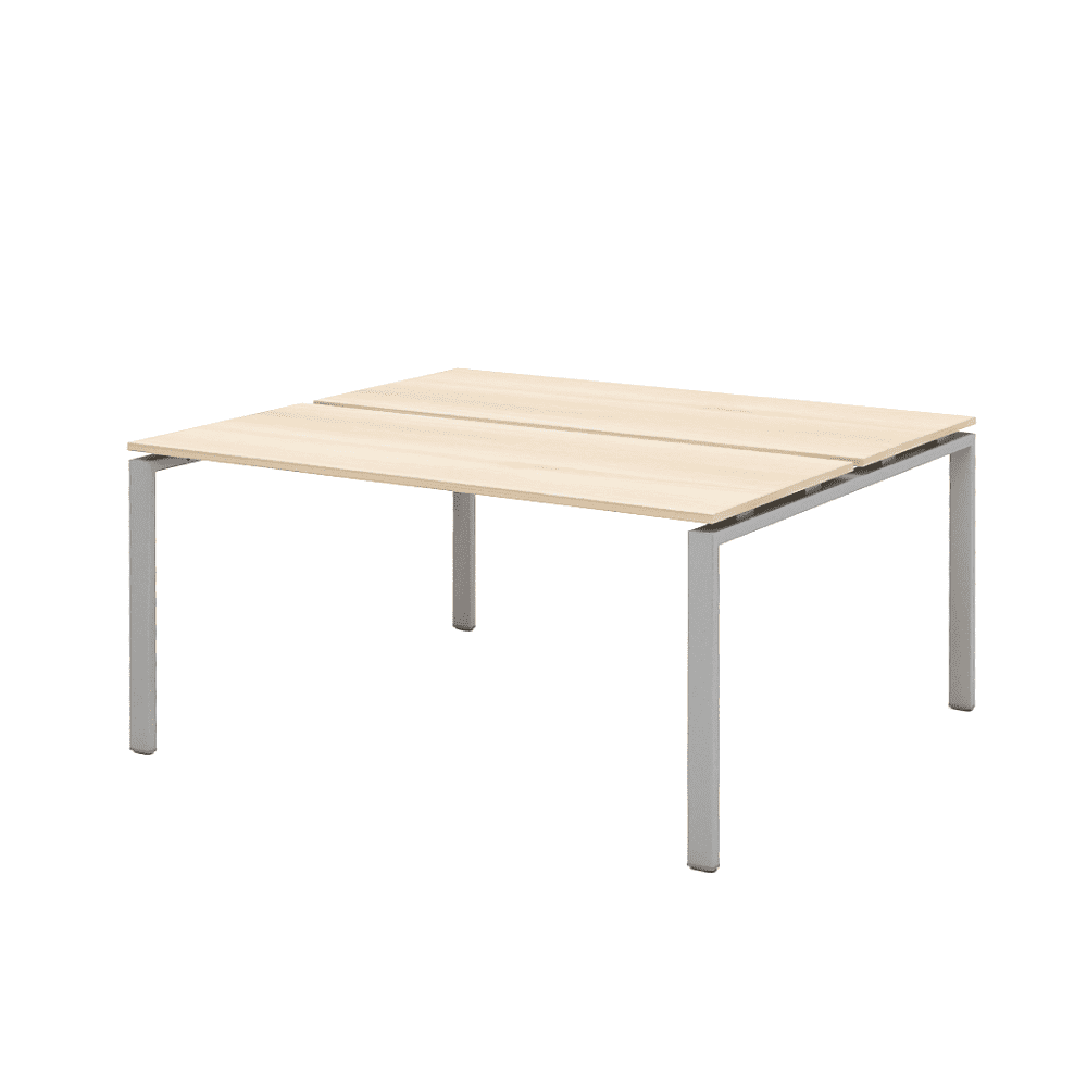 Коллекция Титан Бенч-система на 2 рабочих места ТН312ТР-1х2+ТН312К-22_ПР, 1200х1450х742, с пропусками для кабеля