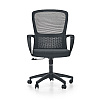 Кресло компьютерное SitZone U-069B, сетка, ткань, пластик, черный - 3