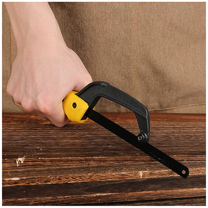 Ножовка-ручка по металлу Deli YS EDL353112, 250 мм, желтый, черный - 3