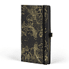 Блокнот "Total Black goldfish gold", А5, 96 листов, на резинке, черный, золотистый, срез черный - 2