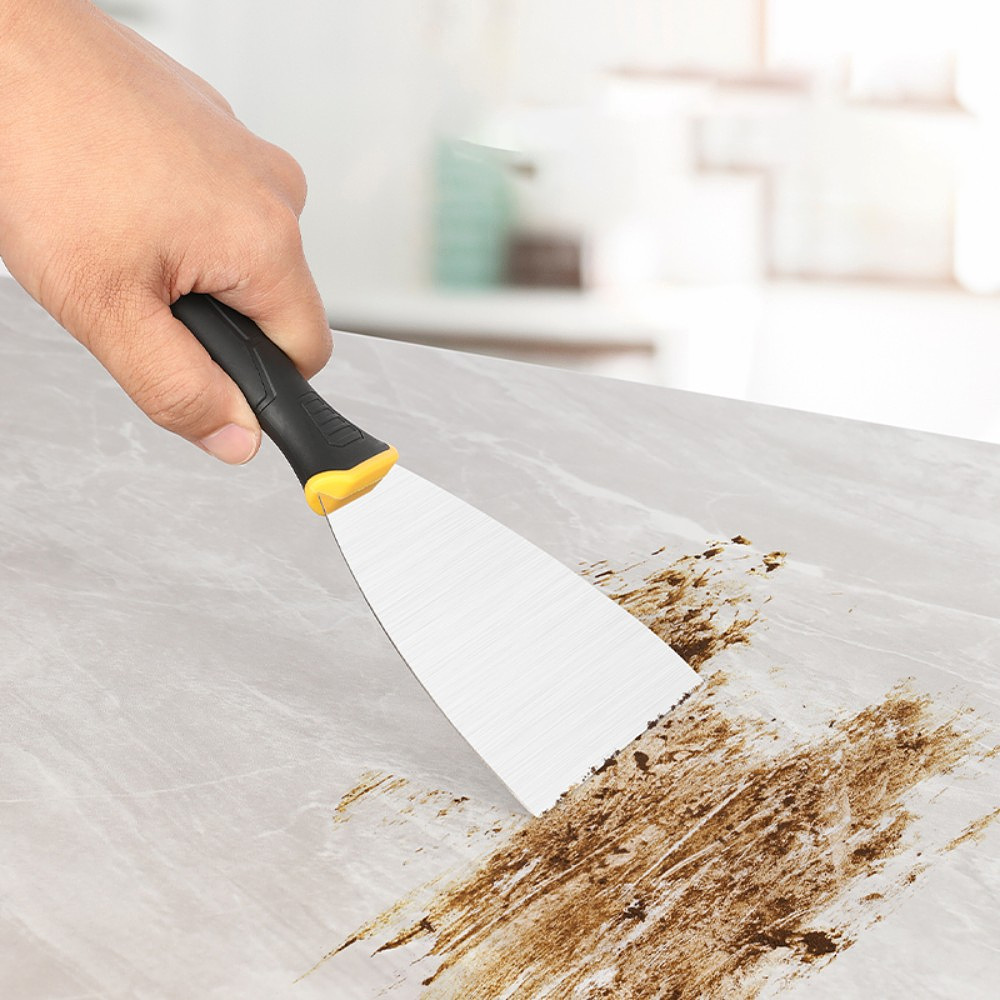 Шпатель нержавеющий 100 мм Deli YS EDL-HD4, 2-х компонентная ручка - 5