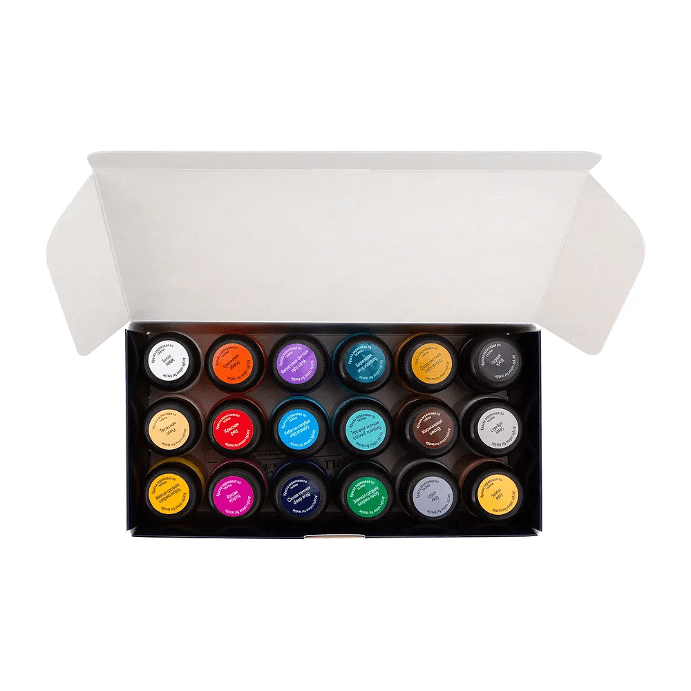 Краска акриловая по ткани "Декола", набор 18 цветов, 20 мл, банки - 7