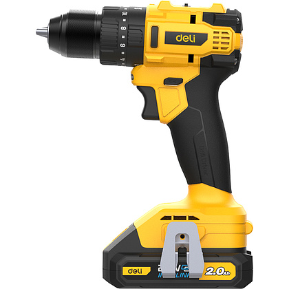 Аккумуляторная дрель-шуруповерт Deli YS EDC150 20 В, 50 Нм, 2 АКБ, 2 Ач, сумка - 3