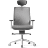 Кресло для руководителя BESTUHL "J15", сетка, пластик, серый, -50% - 2