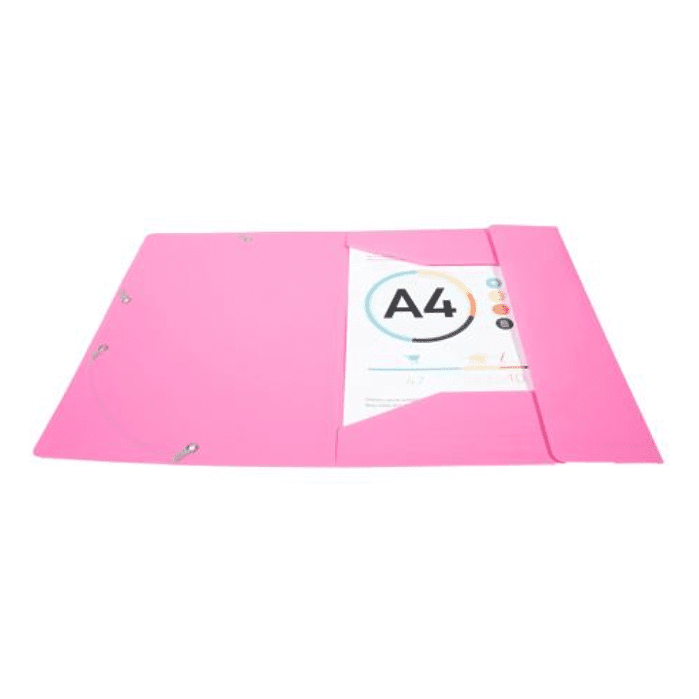 Папка на резинках "Exacompta", A4, 15 мм, полипропилен, розовый - 3