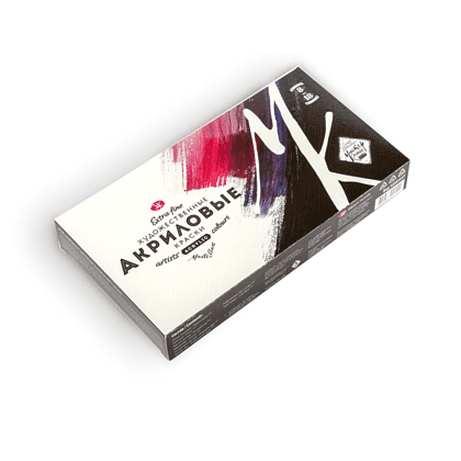 Краски акриловые Мастер Класс, 8 цвет, 18 мл. - 2