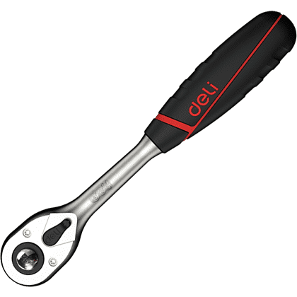 Ключ-трещотка Deli RS EDQ41802, 1/4", 150 мм, 72 зуба