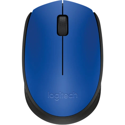 Мышь Logitech "Mouse M171", беспроводная, 1000 dpi, 3 кнопки, синий