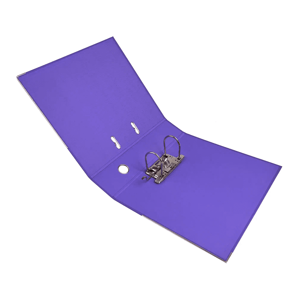 Папка-регистратор "Yesli:", А4, 75 мм, ПВХ, фиолетовый - 5