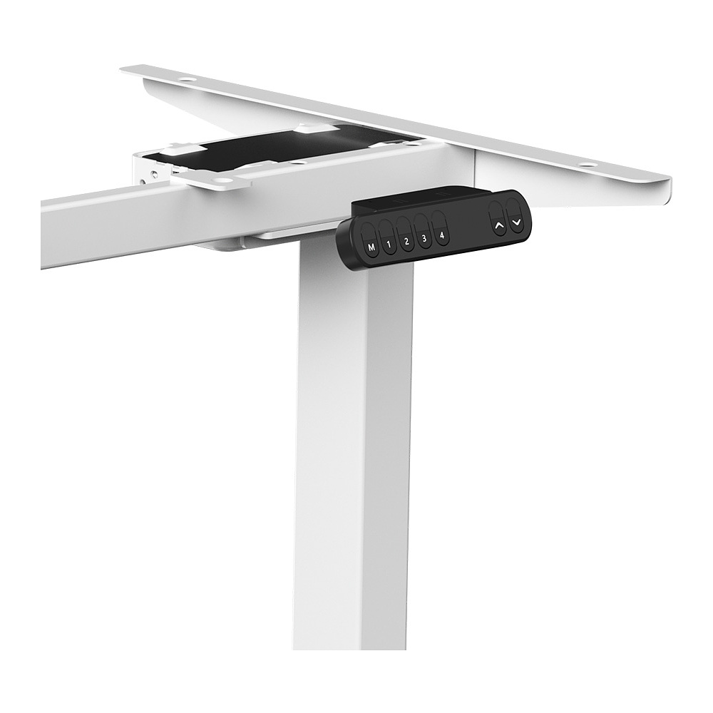 Стол с электроприводом WellDesk Prime 1300x675х18 белый/дуб бардолино натуральный (9191462+9072452) - 7