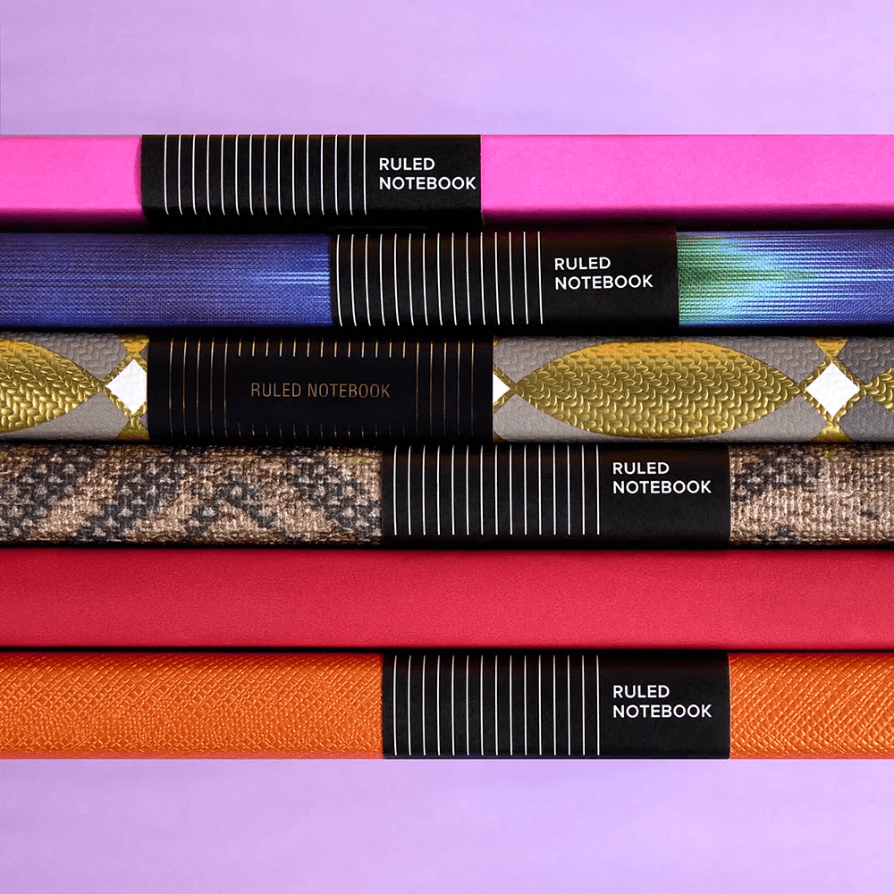 Блокнот "Ikat blue emerald", А5, 96 листов, фиолетовый, зеленый - 11