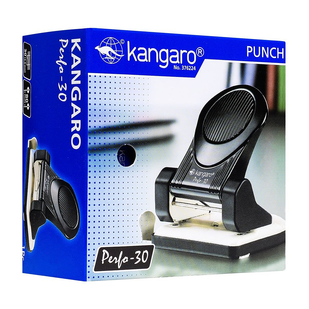 Дырокол Kangaro "Perfo-30", 30 листов, ассорти - 7