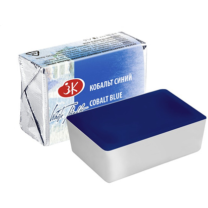 Краски акварельные "Белые ночи", 508 кобальт синий, кювета