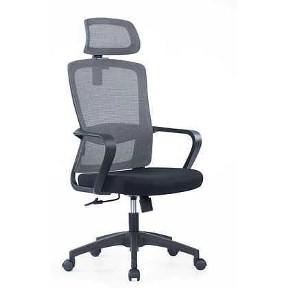 Кресло компьютерное SitZone U-060A, сетка, ткань, черный, пластик