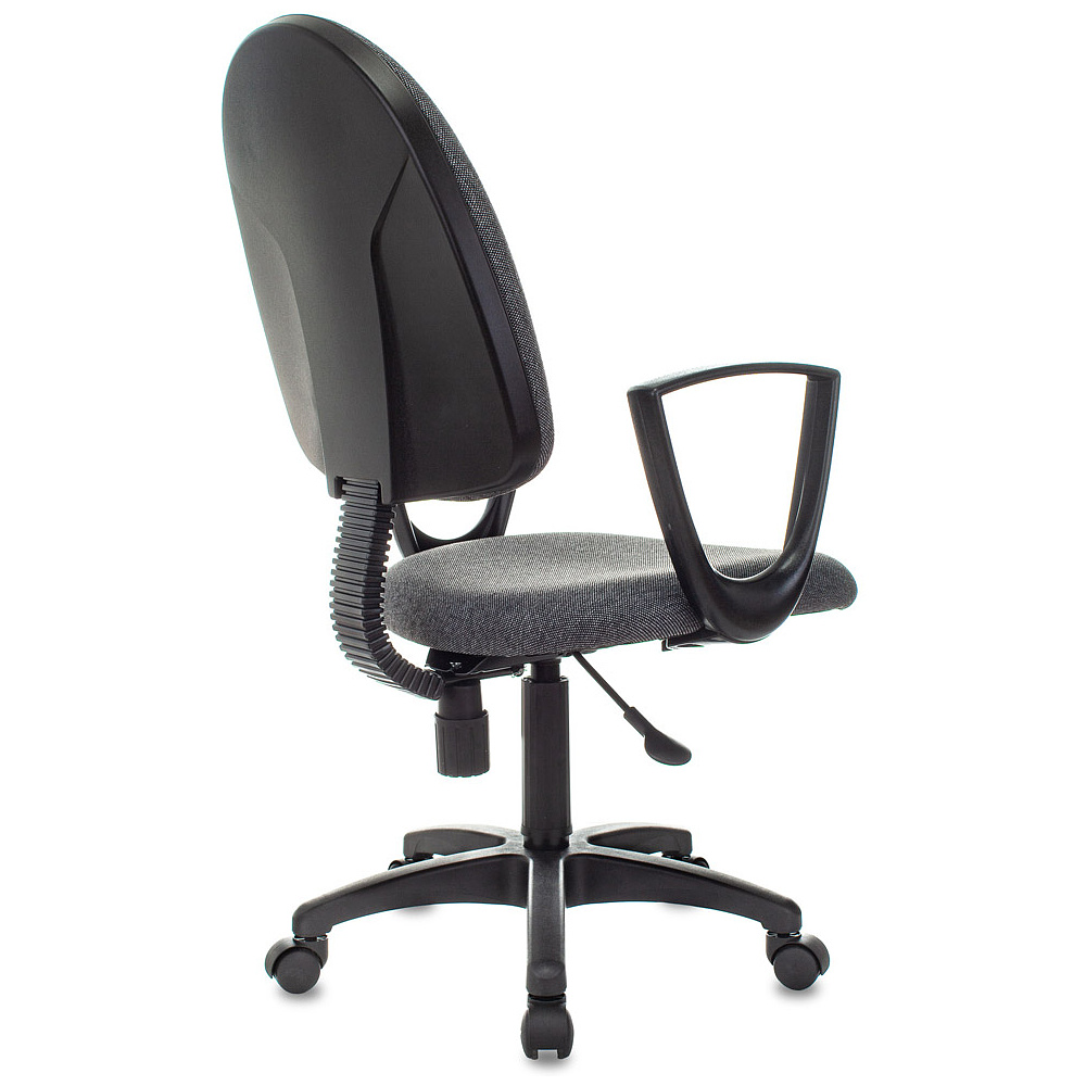 Кресло для персонала "Бюрократ CH-1300N/3C1 Престиж+", пластик, ткань, темно-серый - 4