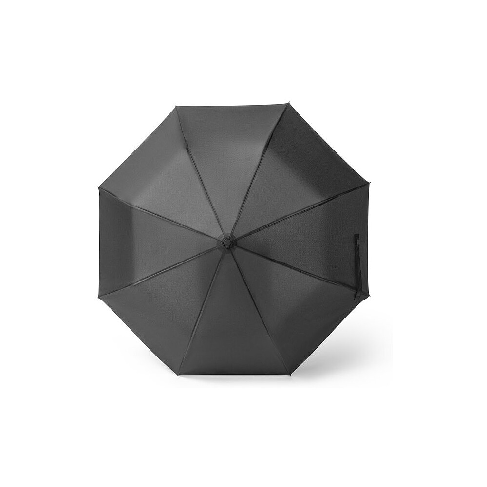 Зонт складной "Skylar" черный + сумка для покупок - 3