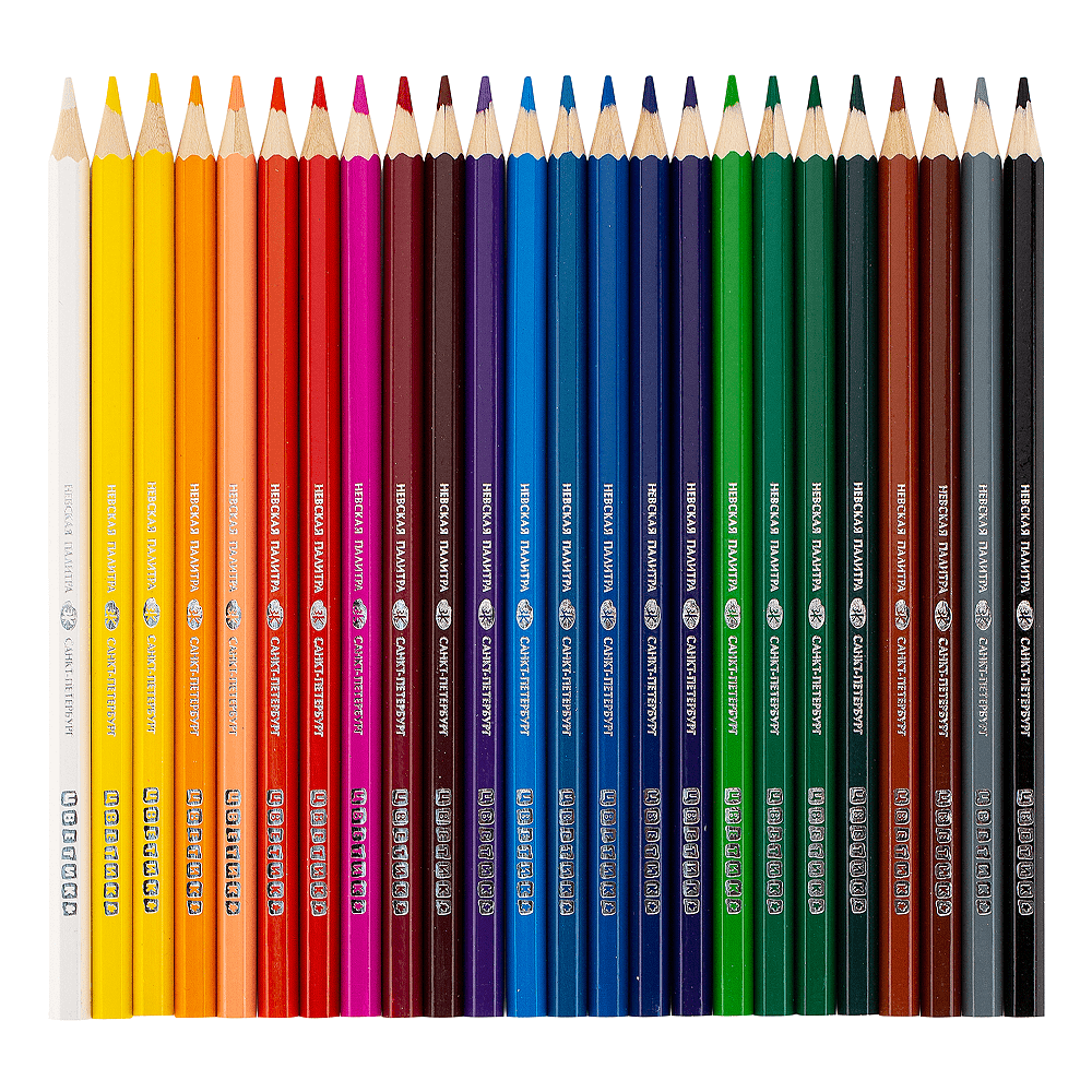 Цветные карандаши "Цветик", 24 шт, шестигранные - 4