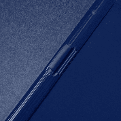 Планшет открывающийся с зажимом, A4, винил, синий - 6