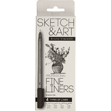 Набор ручек капиллярных "Professional Fine Liners", 4 штуки