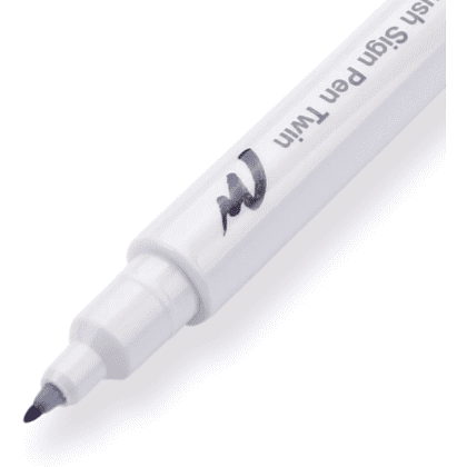 Маркер-кисть "Brush Sign pen twin", 12 шт - 2