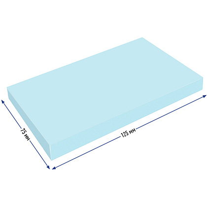 Бумага для заметок "Ultra Sticky", 125x75 мм, 100 листов, голубой - 3