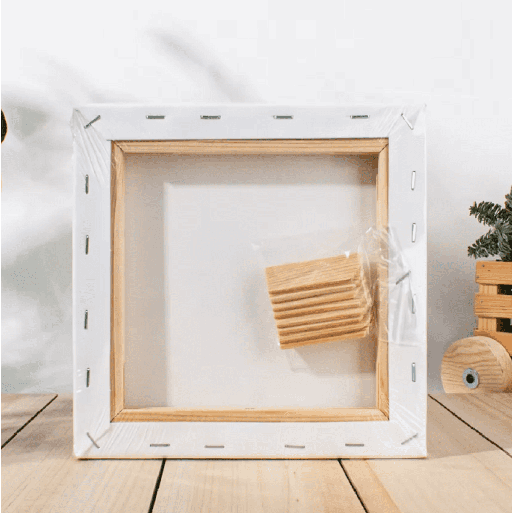 Бумага акварельная на подрамнике "Малевичъ", 20х20 см, хлопок, 300 г/м2, среднее зерно - 3