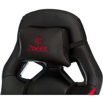 Кресло игровое "Zombie DRIVER", экокожа, пластик, черный, красный - 8