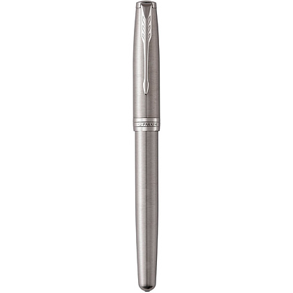Ручка-роллер Parker "Sonnet Core Stainless Steel CT", 0.7 мм, серебристый, стерж. черный - 2