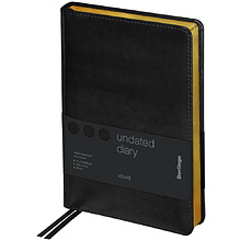 Ежедневник недатированный "xGold", А5, 320 страниц, черный