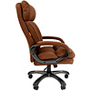 Кресло для руководителя "Chairman Home 505", велюр, пластик, коричневый - 3