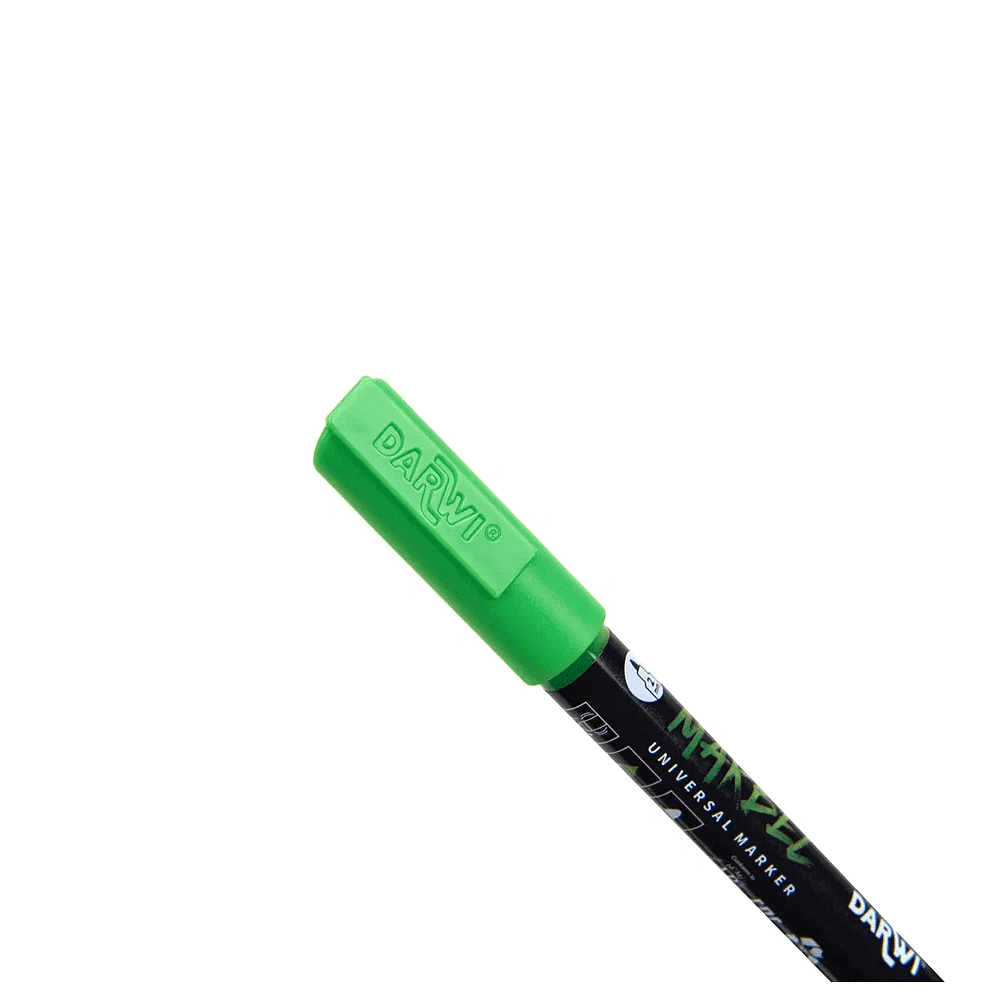 Маркер акриловый "Darwi.Marbel" 611, луговой зеленый - 3