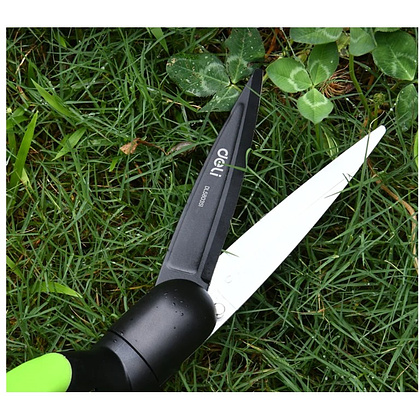 Ножницы газонные поворотные Deli GS EDL580351, пружина, тефлон, 340 мм., черный, зеленый - 13