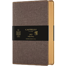 Блокнот Castelli Milano "Harris Tobacco Brown", А5, 120 листов, линейка, коричневый