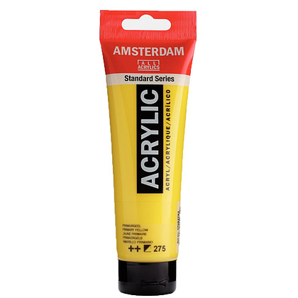 Краски акриловые "Amsterdam", 275 желтый прочный, 120 мл, туба