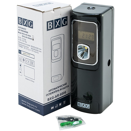 Диспенсер для аэрозольного освежителя воздуха BXG-AR-6006B, электронный, черный - 2