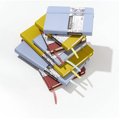 Скетчбук "Sketchmarker", 13х21 см, 140 г/м2, 80 листов, красный винтаж - 9