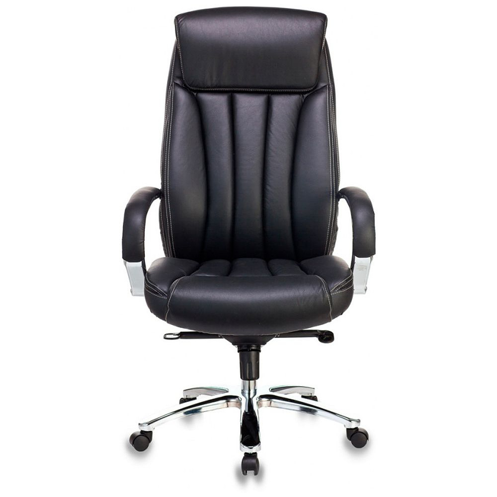 Кресло для руководителя Бюрократ T-9922SL, кожа, металл, черный - 3